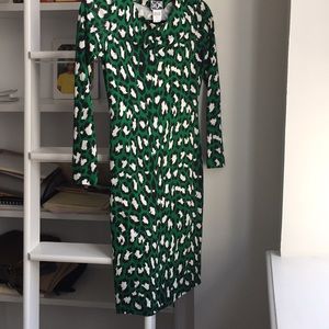 Silk DVF shift dress